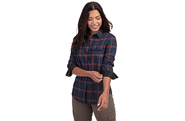 Image of Vortex Trail Call Tech LS Flannel - Womens, Black Iris, XS, 221-40-BLIXS