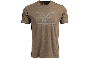 Image of Vortex Trigger Press SS T-Shirt - Mens, Small, Coyote Heather, 122-01-CHES