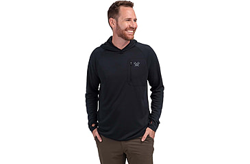 Image of Vortex Weekend Rucker Hooded Long Sleeve - Mens, Black, 3XL, 121-24-BLK3X