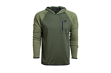 Image of Vortex Weekend Rucker Hooded Long Sleeve - Men's, Rifle Green, S, 121-24-RIFS
