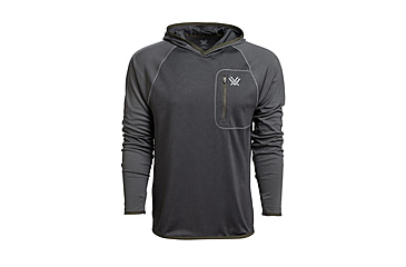 Image of Vortex Weekend Rucker Hooded Long Sleeve - Men's, Charcoal, S, 121-24-CHRS