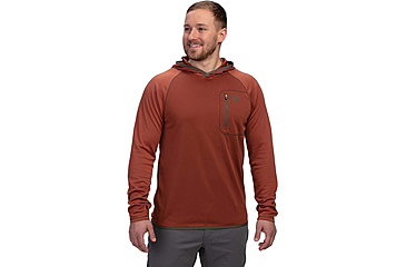 Image of Vortex Weekend Rucker Hooded Long Sleeve - Mens, Sequoia Heather, S, 121-24-SEHS