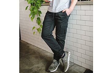 Image of White Duck Cargo Stretch Jogger Pants - Mens, Black, Medium, WD-JPC-BL-02