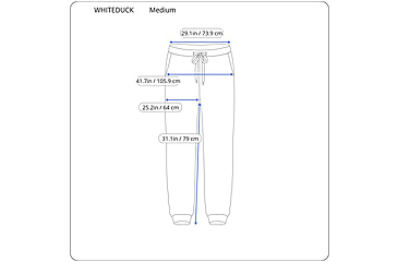 Image of White Duck Essential Stretch Jogger Pants - Mens, Black, Large, WD-JP-BL-03