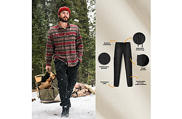 Image of White Duck Essential Stretch Jogger Pants - Mens, Black, Large, WD-JP-BL-03