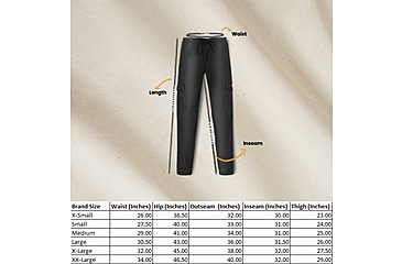 Image of White Duck Essential Stretch Jogger Pants - Mens, Black, Large, WD-JP-BL-03