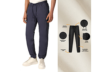 Image of White Duck Essential Stretch Jogger Pants - Mens, Blue, Large, WD-JP-NV-03