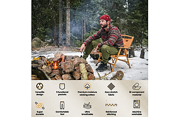 Image of White Duck Essential Stretch Jogger Pants - Mens, Olive, Large, WD-JP-OL-03