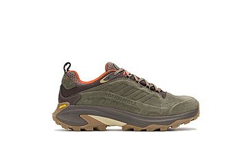 Image of Wolverine Moab Speed 2 Leather WP Hiking Shoes - Mens, Olive, 10.5 US, J037787-10.5
