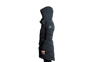 Image of Woodpecker Penguin Long Coat - Womens, Matt Black, Small, 682670666771
