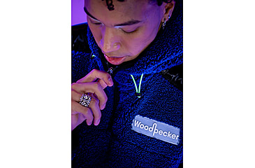 Image of Woodpecker Teddy Fleece Hoodie, Navy, S, WPU002A-NAV-S