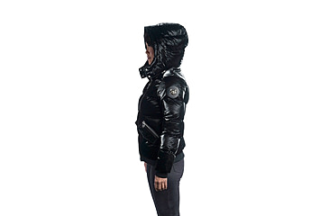 Image of Woodpecker Woody Bomber Jacket - Womens, All Wet Black, Extra Large, 682670666450