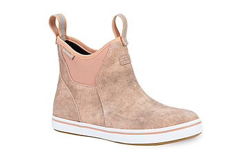 Image of Xtratuf Leather 6 in Ankle Deck Boot - Women's, Pink/Late Add/Wave Wash/Caf Cream, 9.5, XWAL-400-PNK-095