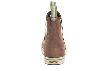 Image of Xtratuf Leather 6in Ankle Deck Boot - Mens, Brunette/Chocolate Brown/Duck Camo, 8, XAL-DCAM-BRN-080