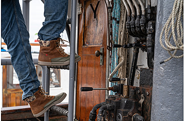 Image of Xtratuf Leather Ankle Deck Boot Lace Shoe - Mens, Cathay Spice/Burnt Olive/Duck Camo, 9, LAL-700-ORG-090