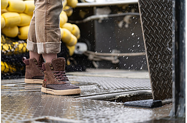 Image of Xtratuf Leather Ankle Deck Boot Lace Shoe - Womens, Brunette/Rum Raisin, 7, LALW-900-BRN-070