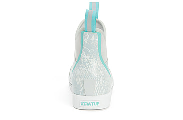 Image of Xtratuf Wheelhouse 6 in Ankle Deck Boot - Womens, Blue Coho Print, 7, XWW-2CH-BLU-070