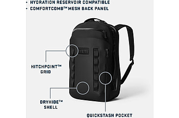 Image of Yeti Cayo 35L Daypack, Black, 35 L, 26010000467