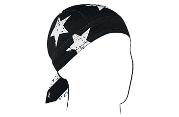 Image of Zan Headgear SportFlex Flydanna, One Size, Black and White Flag, ZL091
