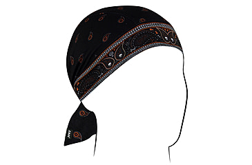 Image of Zan Headgear SportFlex Flydanna, One Size, Black/Orange, ZL197