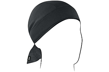 Image of Zan Headgear Polyester Flydanna, Black, Polyester, ZM114