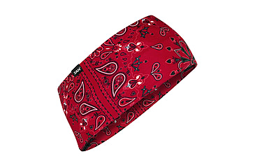 Image of Zan Headgear SportFlex Headband, One Size, Red Paisley, HBL106