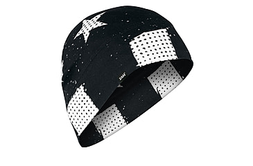 Image of Zan Headgear SportFlex Helmet Liner/Beanie - Mens, Black and White Flag, WHLL091