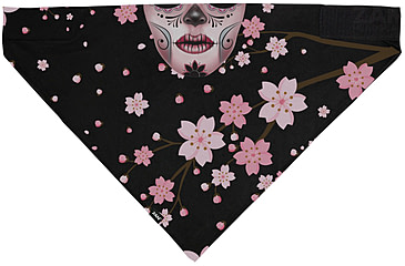 Image of Zan Headgear SportFlex Bandanna - Mens, Black Sugar Blossom, BL607