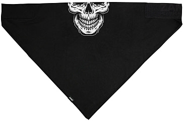 Image of Zan Headgear SportFlex Bandanna - Mens, Black / White Skull, BL002