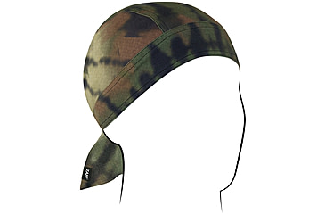 Image of Zan Headgear SportFlex Flydanna, One Size, Woodland Camo Tie Dye, ZL606