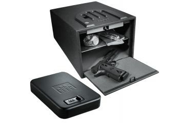Image of GunVault Bio Vault Biometric Pistol Safe Nanovault Portable Handgun Safe kit 	