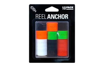 Image of 13 Fishing Ice Reel Anchor Wrap Bands, Assorted colors 10pk 2 of each color, RAR-MultiPK