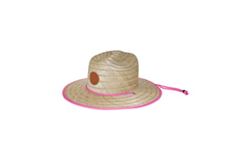 Image of Body Glove Straw Lifeguard Hat with Bungee Cord - Natural/Pink 966F2938, One Size, Natural/Pink, B002-650BG-TJX-NAT-ONE/SIZE