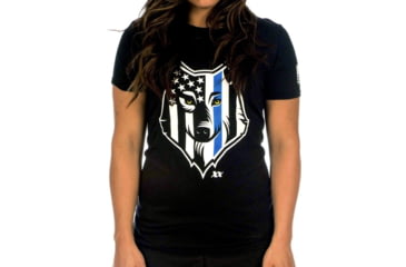 Image of 221B Tactical American Sheepdog Thin Blue Line T-Shirt, Black, Small, AMSHDTS-S-BLK