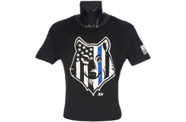 Image of 221B Tactical American Sheepdog Thin Blue Line T-Shirt, Black, Small, AMSHDTS-S-BLK