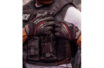 Image of 221B Tactical Guardian Gloves HDX ELITE, Level 5 Cut Resistant &amp; Fluid Resistant, Red, Medium, GG-HDX-ELT-M-RED