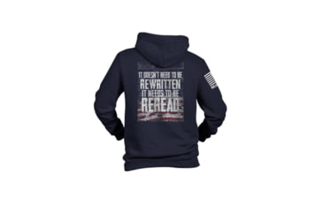 Image of Nine Line Reread Not Rewritten Hoodie Navy S 673FFC6B, NVREREADHNAVYS