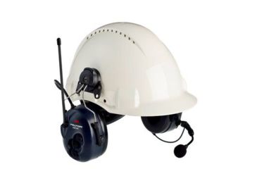 Image of 3M PELTOR Lite Com BRS 2-Way Radio Headset MT53H7P3E4600-NA, Hard Hat Attached, 1 EA/Case