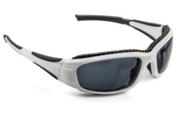 Image of 3M Safety Sunwear Protective Eyewear,White Frame,Gray AF Lens,10/case SS1502AF-W