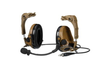 Image of 3M V Headset, w/ IHPS Attachment, Single Lead, Coyote Brown, MT20H682HPS-47 CY
