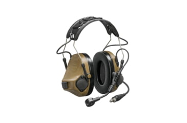 Image of 3M VIII Single Comm Headset, Nexus 4-Con, Coyote Brown, MT14H418A-47 CY