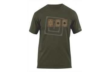 Image of 5.11 Tactical Card Tricks Logo T Shirt - Od Green - L 41006AG-182-L