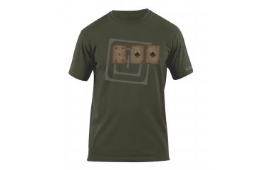 Image of 5.11 Tactical Card Tricks Logo T Shirt - Od Green - S 41006AG-182-S