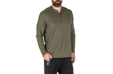 Image of 5.11 Tactical Catalyst 1/4 Zip Shirt - Mens, Ranger Green, Small, 82118-186-S