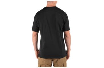 Image of 5.11 Tactical Delta Short Sleeve Crew Top - Mens, Black, Extra Small 40169-019-XS