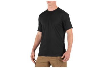 Image of 5.11 Tactical Delta Short Sleeve Crew Top - Mens, Black, Extra Small 40169-019-XS