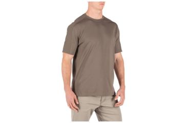 Image of 5.11 Tactical Delta Short Sleeve Crew Top - Mens, Major Brown, Large 40169-367-L