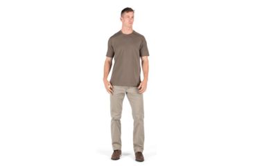 Image of 5.11 Tactical Delta Short Sleeve Crew Top - Mens, Major Brown, Large 40169-367-L