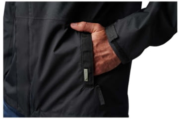 Image of 5.11 Tactical Exos Rain Shell Jacket - Mens, Black, 2XL, 48370-019-2XL