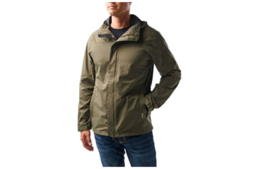 Image of 5.11 Tactical Exos Rain Shell Jacket - Mens, Ranger Green, 2XL, 48370-186-2XL